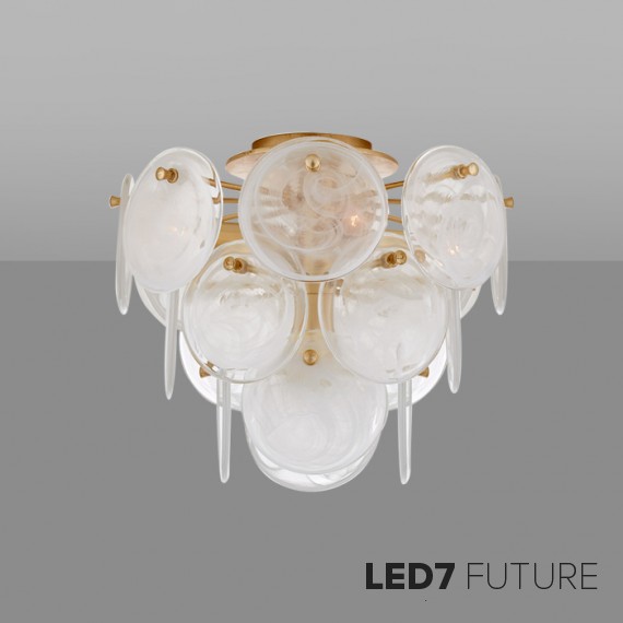 Loft Industry Modern - Shine Discs Chandelier V3  Top